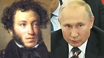 “Клеветникам России”: Пушкин с Путиным против Запада