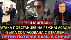 Мигдаль: Атака повстанцев в Сирии была соласована с Израилем. Путин окончательно потерял Сирию